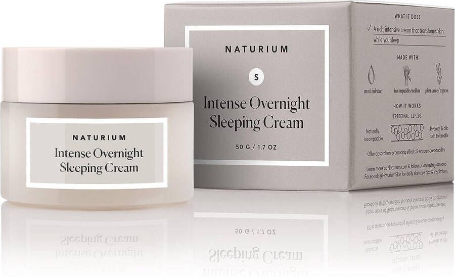 Naturium Intense Overnight Sleeping Cream Hydrating & Anti-Aging Face Moisturizer Nachtcrème 50gr