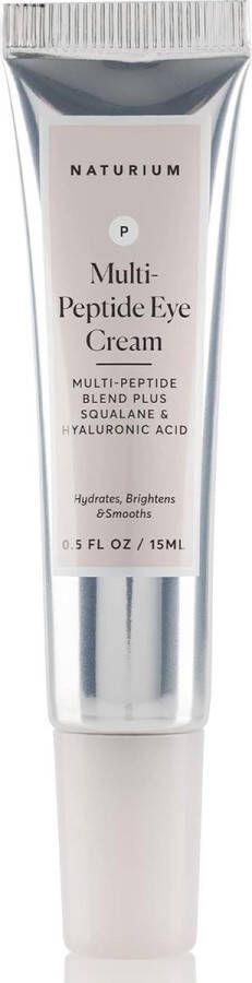 Naturium Multi-Peptide Eye Cream Plus Squalene & Hyaluronic Acid Smoothing & Anti-Aging Oogcréme Donkere kringen Wallen 15ml
