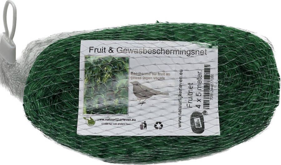 Natuurlijker leven Fruitnet 4x5 vogelnet gewasbescherming ongediertewering