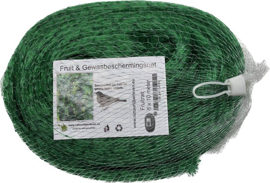 Natuurlijker leven fruitnet 8x10 Vogelnet gewasbescherming