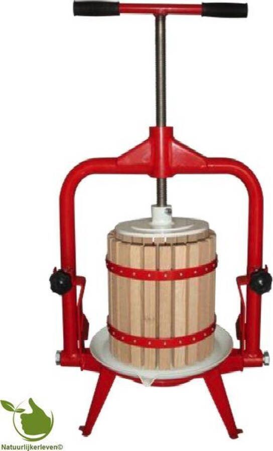 Natuurlijker leven Fruitpers 6 liter kantelbaar wijnpers kantelbare fruitpers