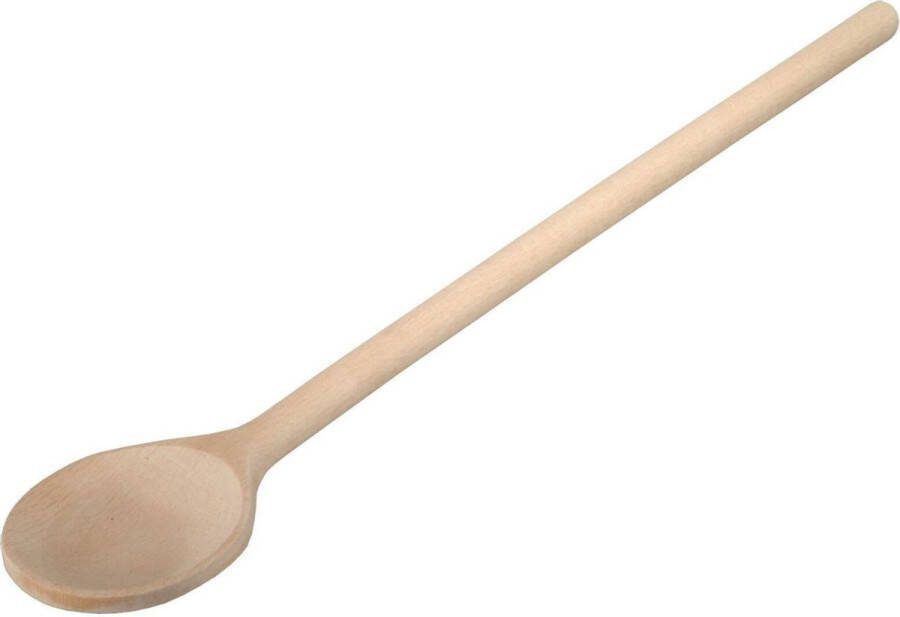 Natuurlijker leven Kooklepel houten lepel rond 20cm