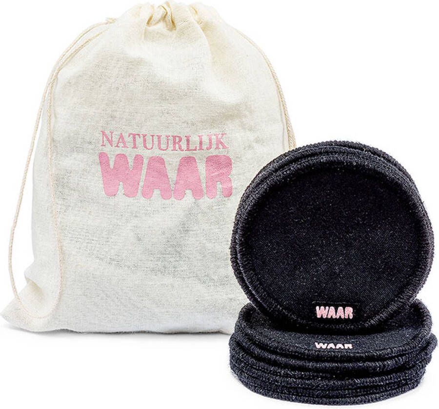 Waar Natuurlijk Make-up pads zwart wasbaar