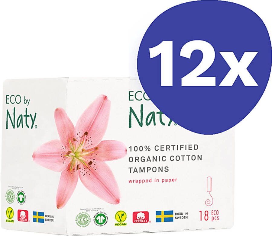 Naty Tampon Regular (12x 18 stuks)