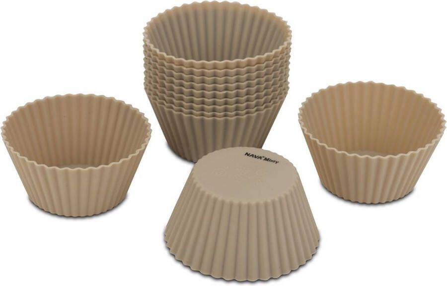 Nava Cupcake Vormpjes Silicone MISTY 6 5 cm 12 stuks Muffin Bakvormen Muffinvormpjes Muffinvorm Bakvorm