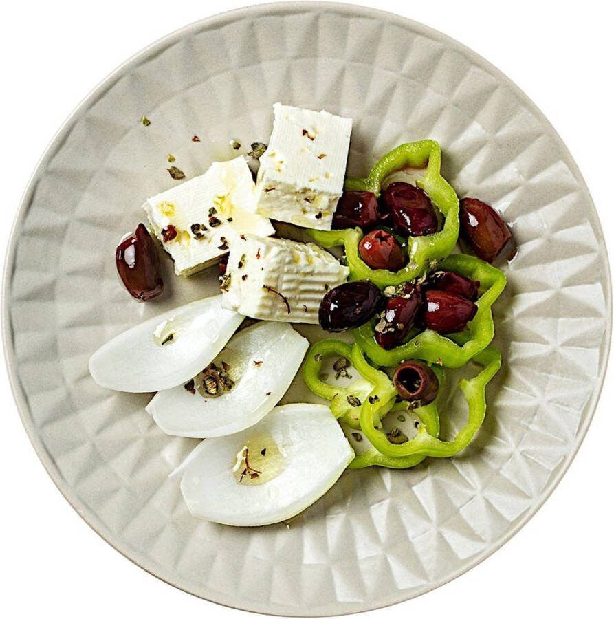 Nava Dessertbord Keramiek Grijs SOHO 20 cm Taart Bordjes Bord Ontbijtbord Borden
