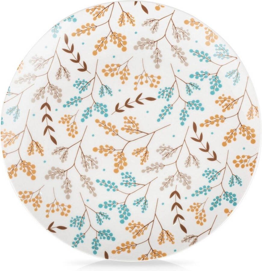 Nava Dessertbord Porselein LYDIA 19 cm Taart Bordjes Bord Ontbijtbord Borden