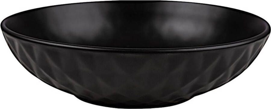Nava Diep Bord Keramiek Zwart SOHO 20 cm 1 l Soepbord Diepe Borden Pastabord