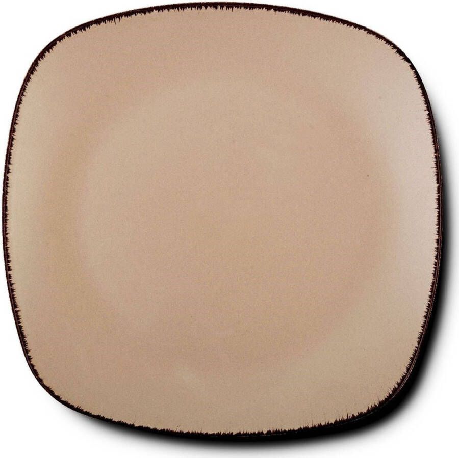 Nava Dinerbord Keramiek Vierkant SUGAR 26 cm Borden Bord