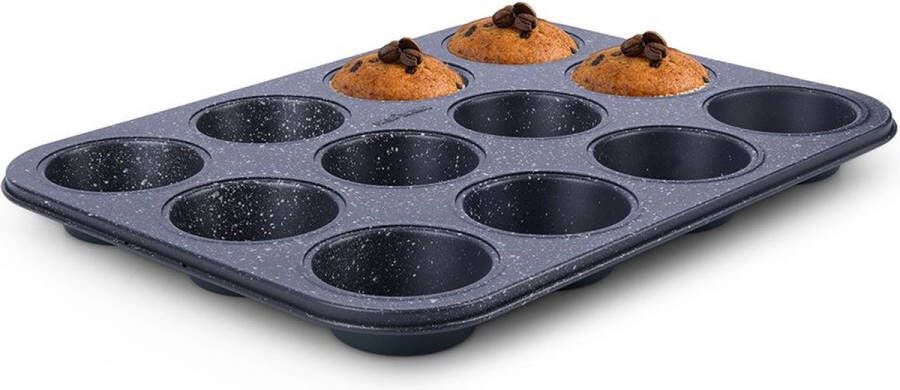 Nava Muffinvorm Graniet IMPERIAL 35 cm Bakvorm Cupcake Vorm Muffin Vormpjes