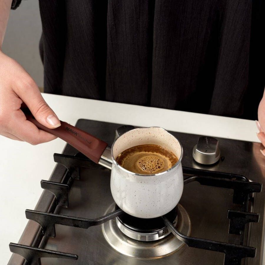 Nava Turkse Koffiepot Graniet TERRESTRIAL 300 ml Koffiekan Melkpan Pot