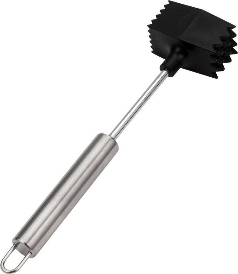 Nava Vleeshamer Edelstaal Dubbelzijdige ACER 24 5 cm Vleesvermalser Vleesklopper Hamer voor Vlees Schnitzelhamer