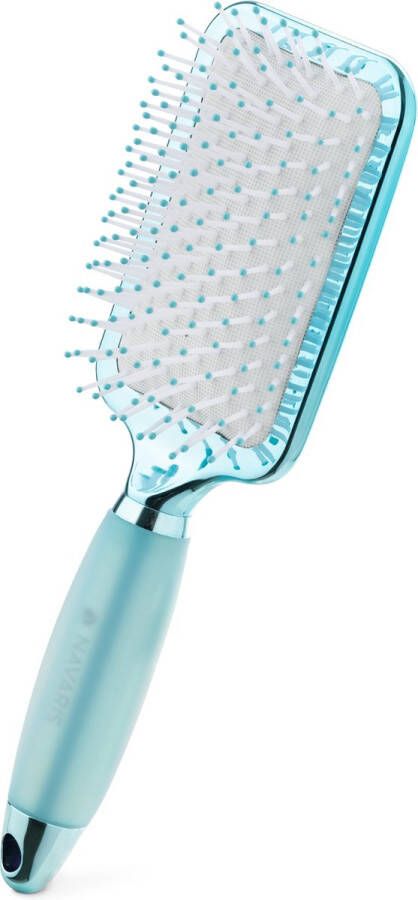 Navaris haarborstel met gel handvat Ontklittende haarborstel voor alle haartypes Borstel met zachte comfortabele greep