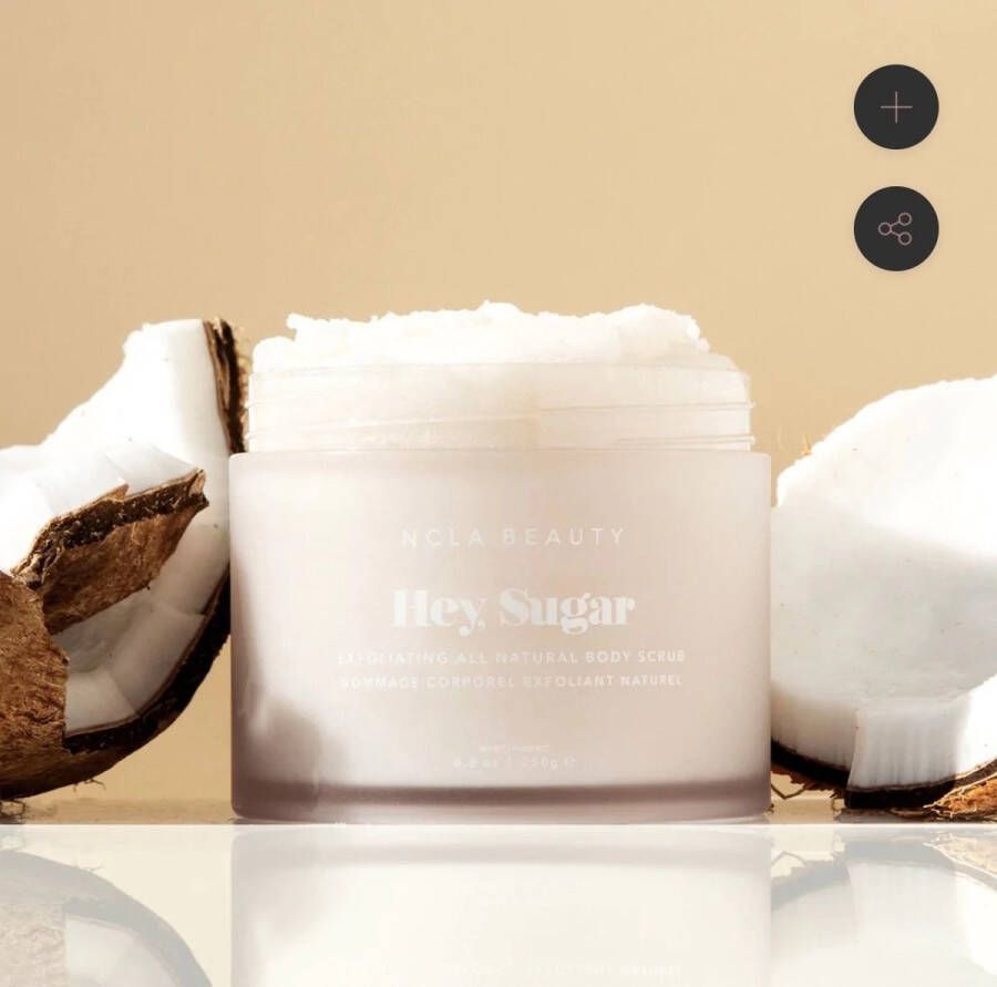 NCLA Beauty Hey Sugar Exfoliating All Natural Body Scrub Coconut