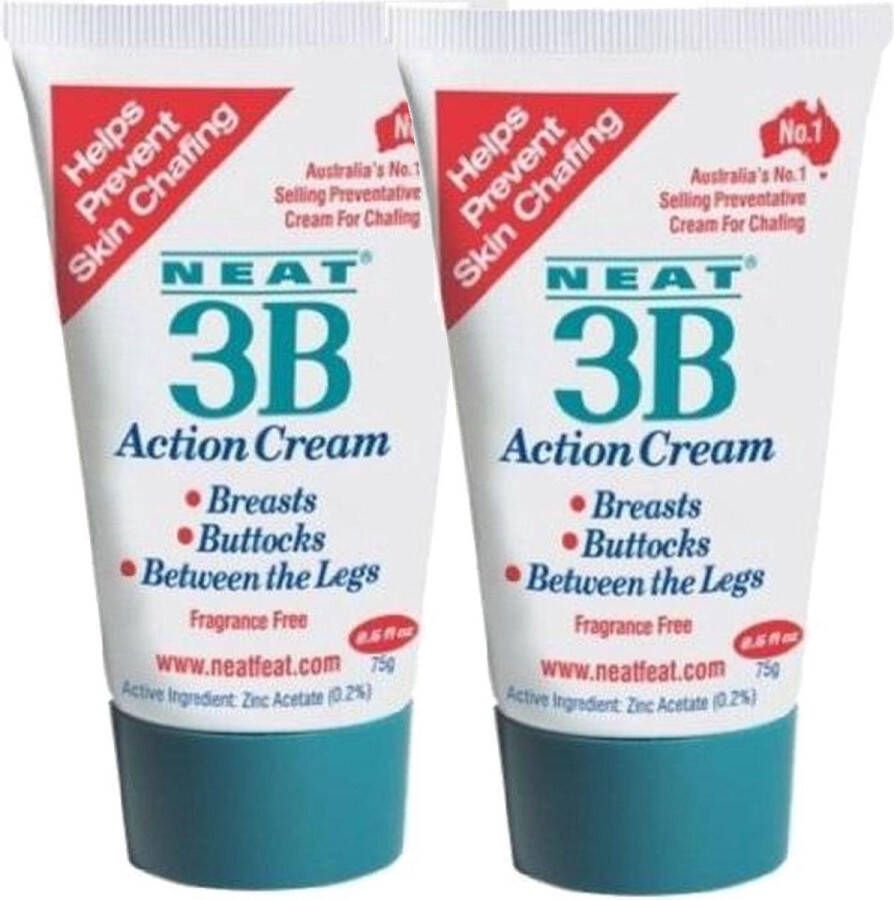 Neat Feat 3B Action bodycrème voor Benen Billen en Borsten 2 pak