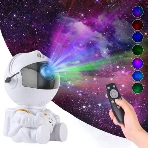 Astronauten Sterrenprojector- Sterrenhemel- Galaxy Projector- Cadeau voor Kind- Kinderkamer- Sfeerlamp Sterren Met Afstandsbediening- Nachtlamp Auto sfeerlamp- Bedlamp