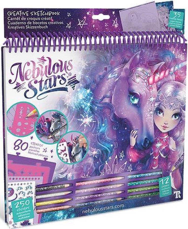 NEBULOUS STARS Creatief Schetsboek Fantastische Paarden Space