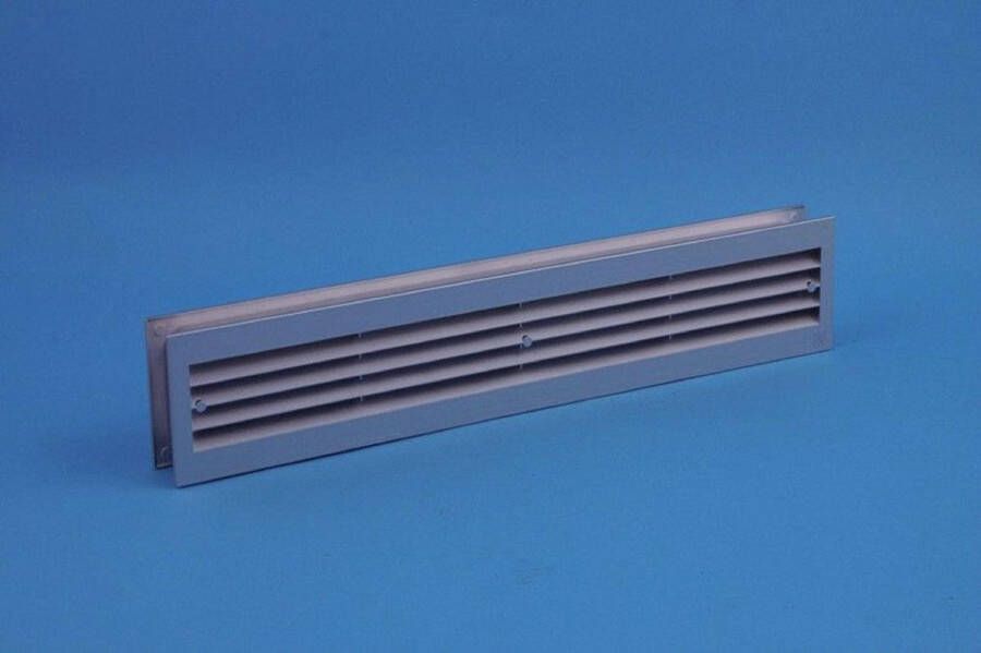 Nedco 455 x 90 mm Deurventilatierooster Inbouwmaat: 436 x 75 mm Overstroomrooster Deurrooster Ventilatierooster Deur geanodiseerd aluminium 455 x 90 mm