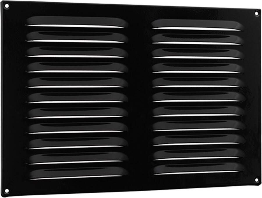 RVS-Products.nl Schoepenrooster 320 x 220 mm aluminium zwart gecoat
