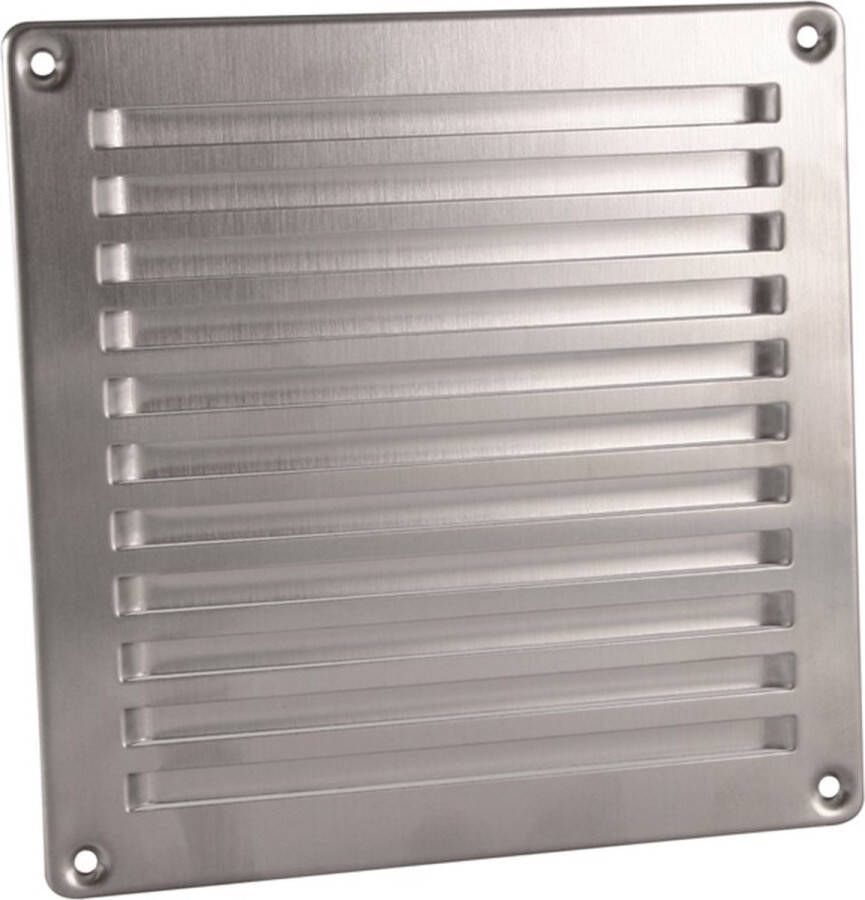 R&V Products In-Line ventilatierooster 160x160mm RVS
