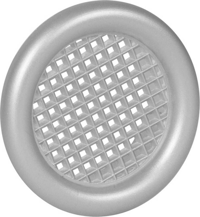 Nedco BV Ventilatierooster ø 45mm met kraag PS kunststof aluminium