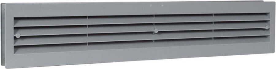 Nedco kunststof deur ventilatierooster 455x90mm grijs