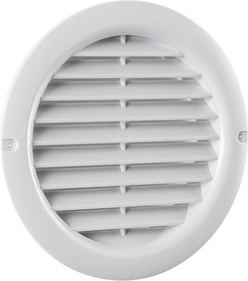 Nedco schoepenrooster 100mm rond kunststof wit
