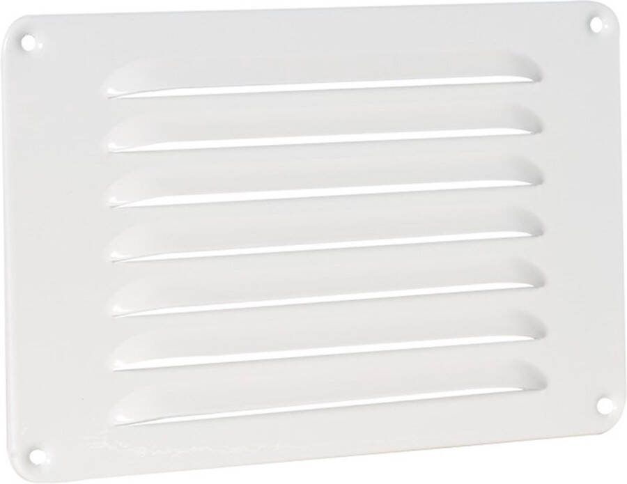 Nedco schoepenrooster alu. 220 x 150 mm wit