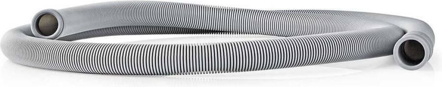 Nedis Afvoerslang 21 mm 19 mm 1.5 Bar 90 °C 2.50 m Toepassing: Schotel Wasmachine Grijs