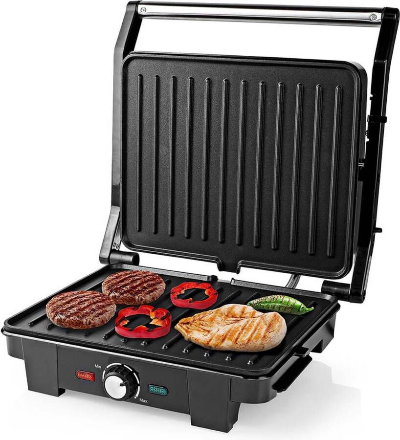 Nedis Contact Grill | 2200 W | 29 x 24 cm | Metaal