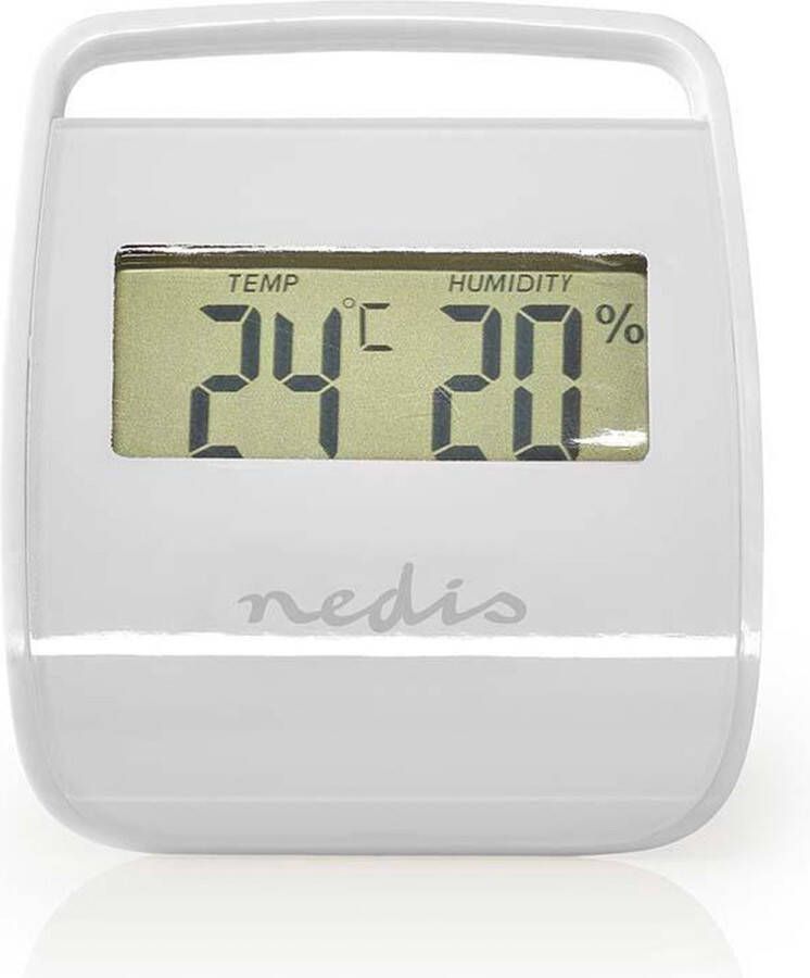 Nedis Digitale thermometer | Binnen | Binnentemperatuur | Luchtvochtigheid binnenshuis | Wit