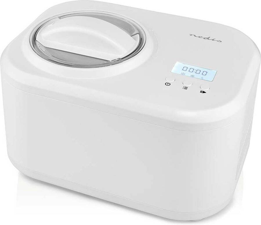 Nedis ijsmachine 1.0 l Wit Kunststof
