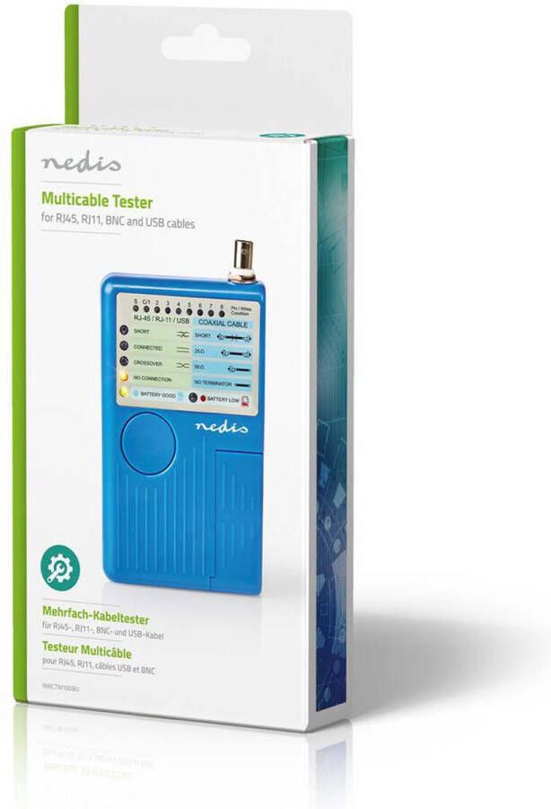Nedis LAN Meet Instrument Bedraad 180 m LED-indicator Batterij Gevoed
