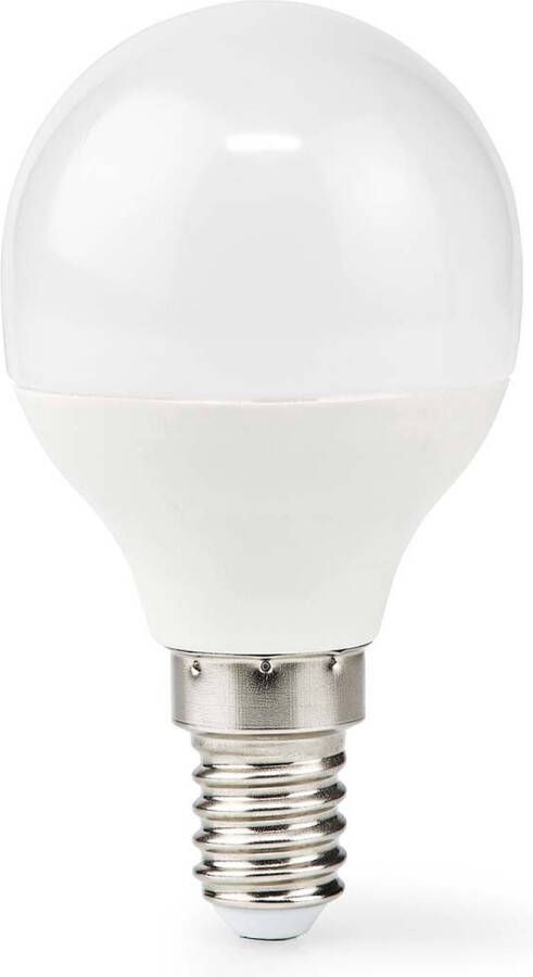 Nedis LED-Lamp E14 G45 4.9 W 470 lm 2700 K Warm Wit Frosted 1 Stuks