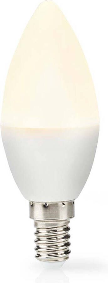 Nedis LED-Lamp E14 Kaars 4.9 W 470 lm 2700 K Warm Wit Frosted 3 Stuks