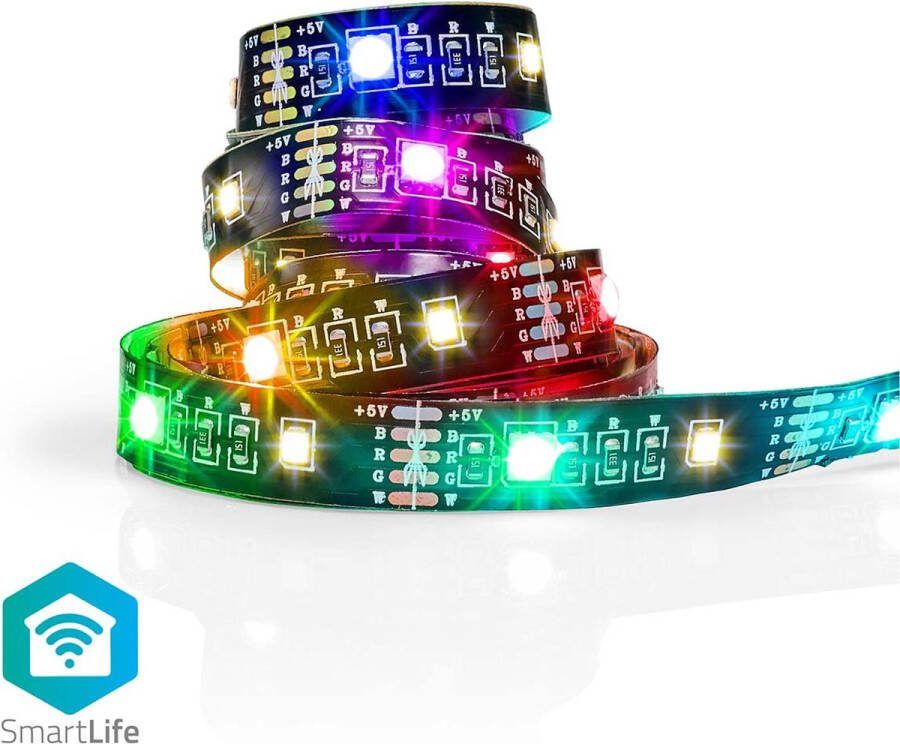 Nedis SmartLife LED-strip | Bluetooth | RGB Warm Wit | SMD | 2.00 m | IP20 | 2700 K | 380 lm | Android™ IOS