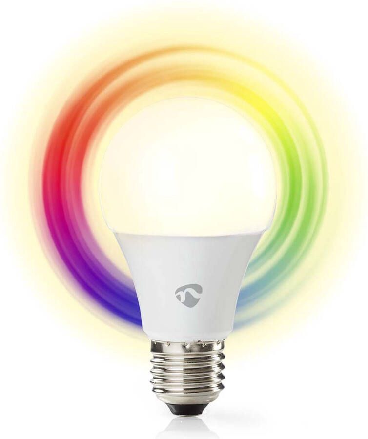 Nedis SmartLife Multicolour Lamp Wi-Fi E27 806 lm 9 W RGB Warm tot Koel Wit 2700 6500 K Android™ IOS Peer 1 Stuks
