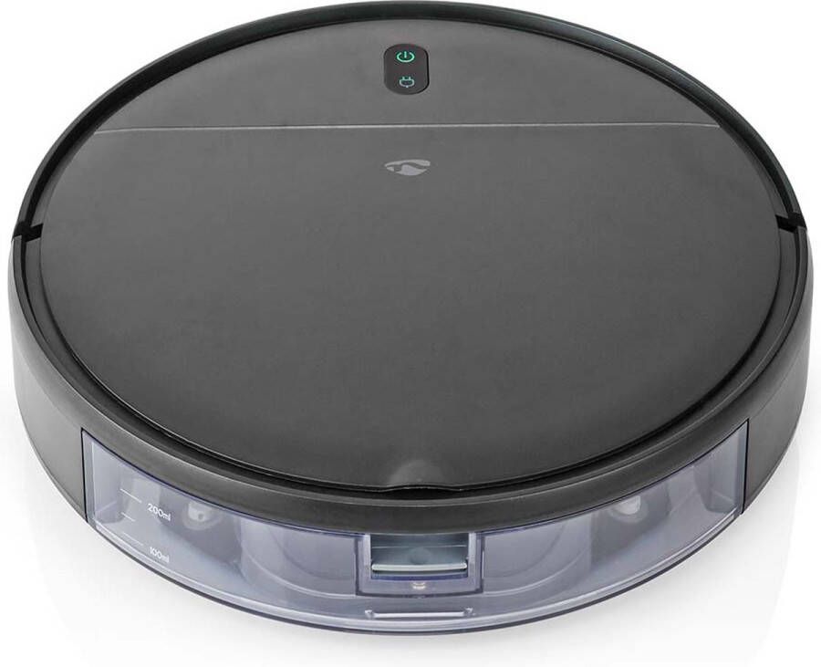 Nedis SmartLife Robotstofzuiger Willekeurig Wi-Fi Capaciteit opvangreservoir: 0.2 l Automatisch opladen Maximale gebruiksduur: 90 min Zwart Android™ IOS