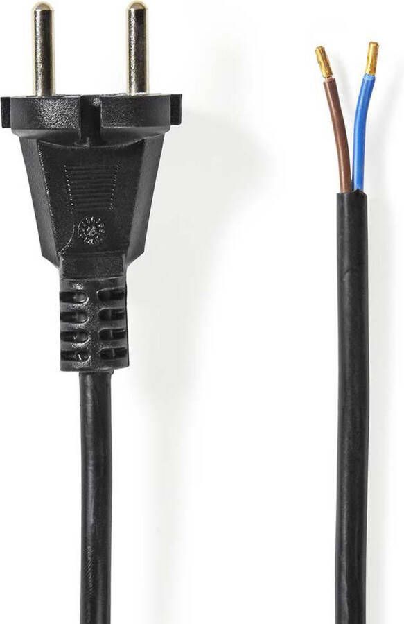 Nedis Stroomkabel voor Stofzuiger 15.0 m Type-F (CEE 7 7) 250 V AC 16 A Zwart PVC