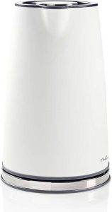 Nedis Waterkoker | 1.7 l | Soft-Touch | Wit | 360 graden draaibaar | Verborgen verwarmingselement | Strix -controller | Droogkookbeveiliging