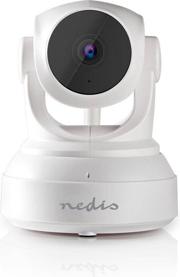 Nedis Wi-Fi IP-Camera HD 720p Nachtzicht: 10 m Netvoeding Kijkhoek: 56 ° ABS Wit Zwart