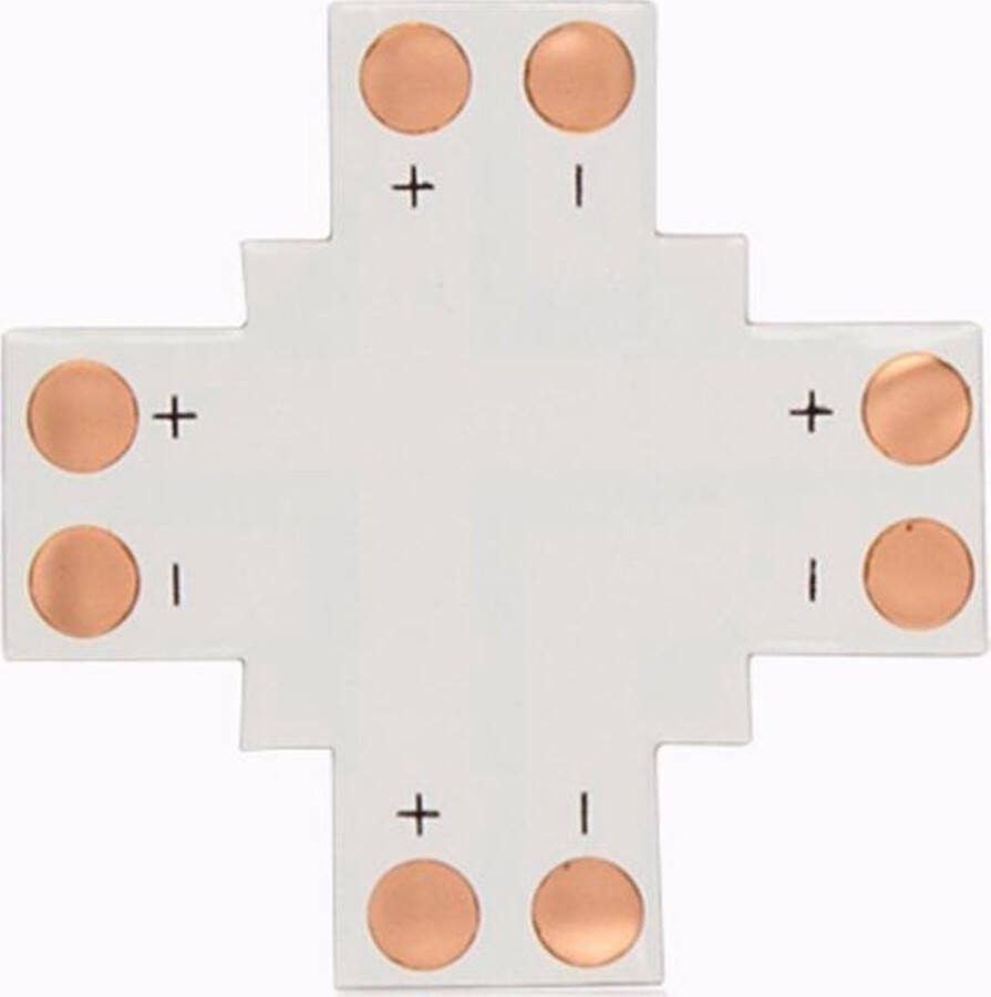 NedRo 1 Stuk 10mm X PCB Connector voor 1 kleur SMD5050 5630 LED strips