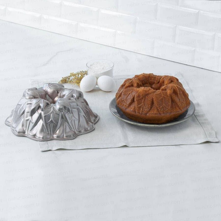 Nehir Homestar STELLA Patisse Cakevorm Profi 26 cm Taart vorm giet silver