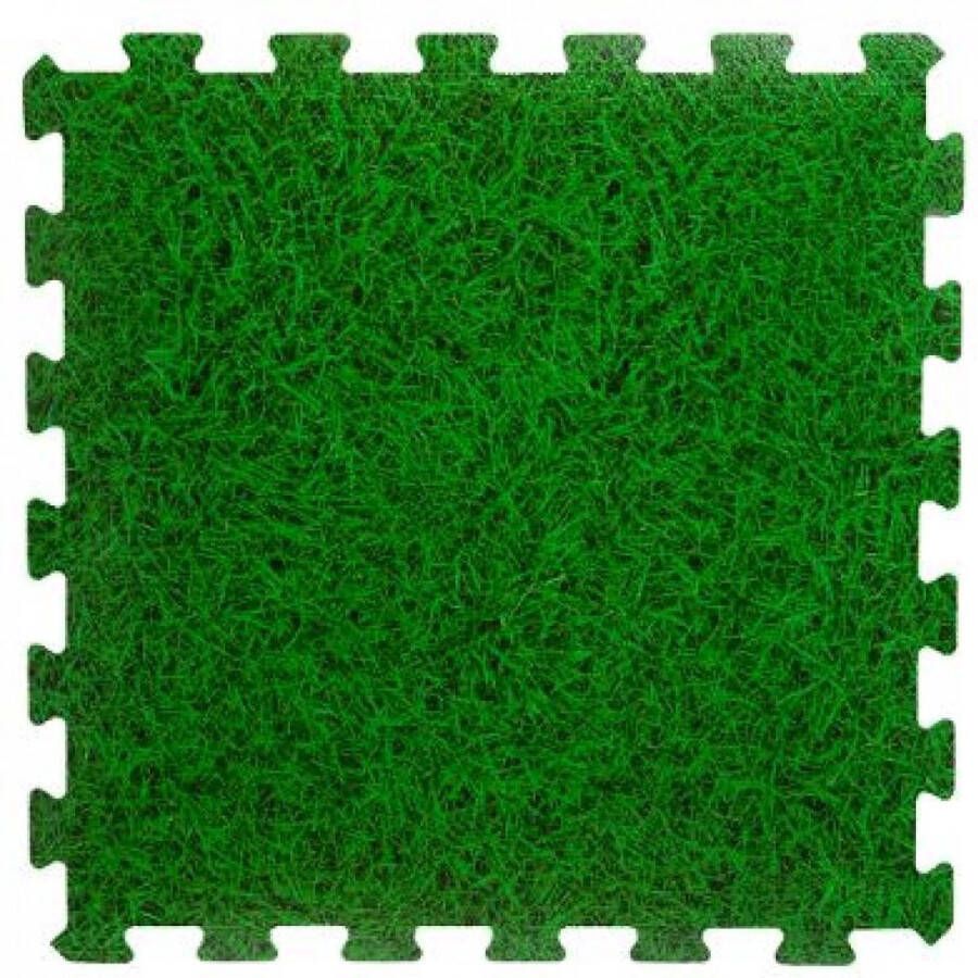 Neka Zwembadtegels grasprint 50x50 CM 8 stuks groen Grondzeil Zwembad – Zwembad Ondergrond 2M2 zwembad tegels