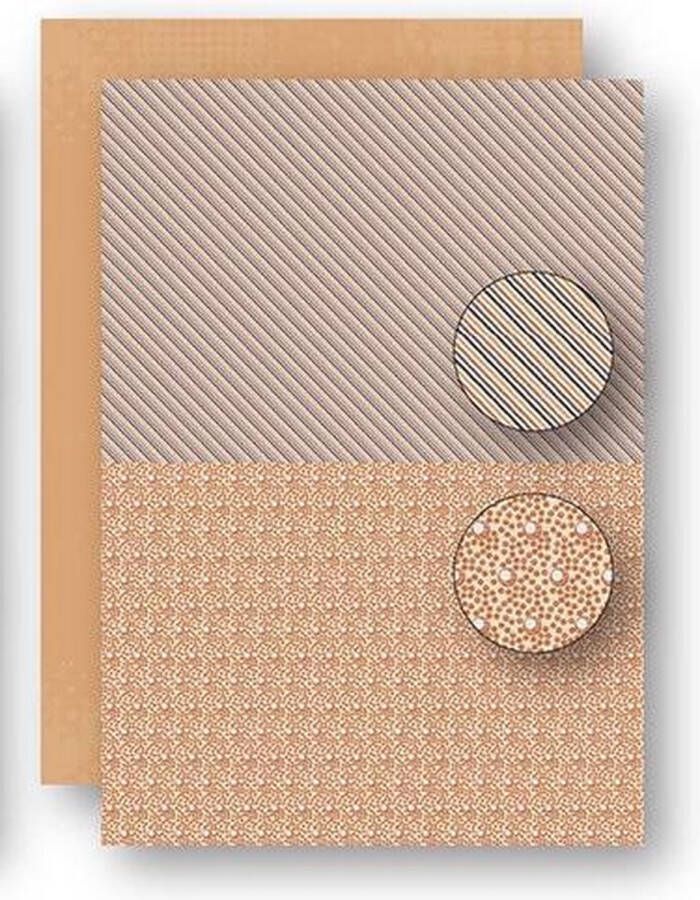 Nellie NEVA072 Snellen A4 knutselpapier kaarten scrapbook pakket 5 vellen achtergrond papier Afrika print-2