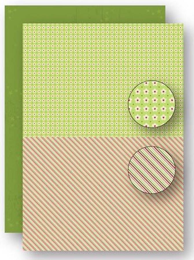 Nellie's Choice NEVA067 A4 Nellie Snellen knutselpapier kaarten scrapbook pakket 5 vel achtergrond papier achtergrondvellen kerstmis green christmas lines