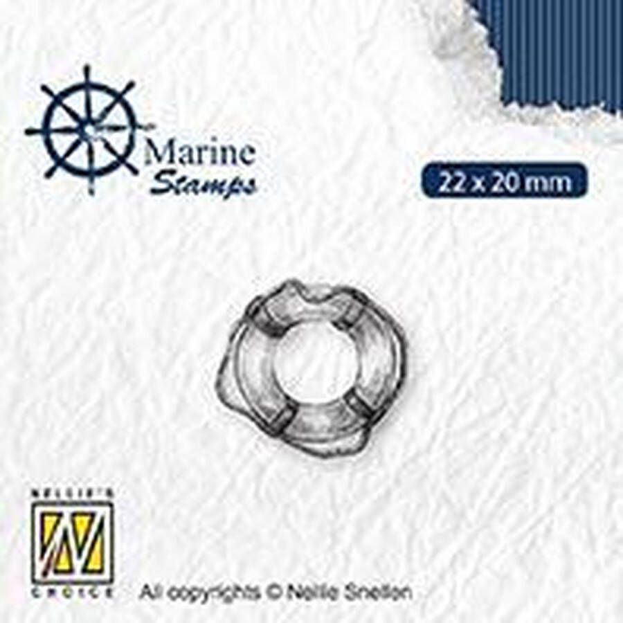 Nellie's Choice VCS003 Nellie Snellen Clear stamp maritiem Marine boys lifebuoy stempel zwemband reddingsband zee boot