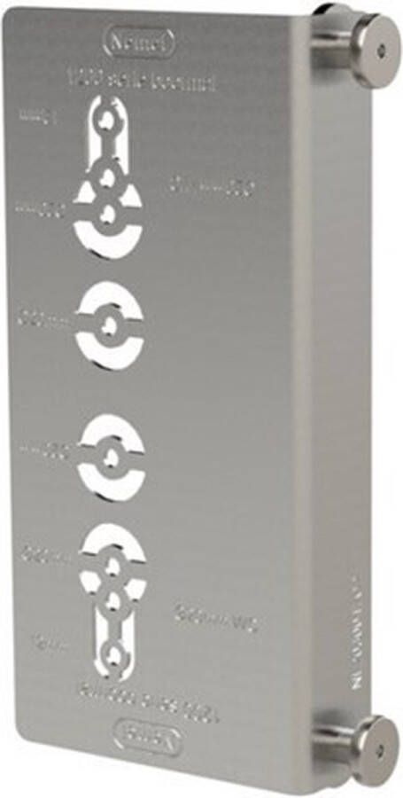 Nemef universele boormal tbv slot 1200 serie (voor kruk cilinder wc gat)