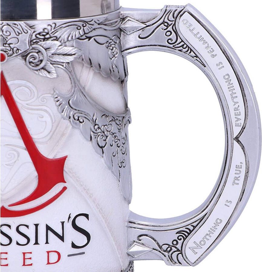 Nemesis Now Ltd Nemesis Now Assassin's Creed Logo Bierpul Wit 17.5cm