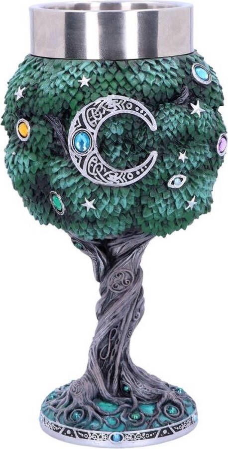 Nemesis Now Kelk Tree of Life Levensboom beker wijnglas 18cm Zeer gedetailleerd en mooi met de hand beschilderd